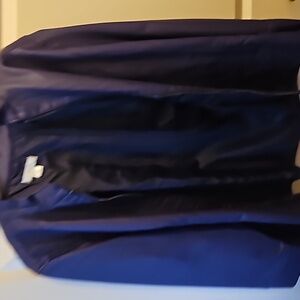 A purple leather jacket